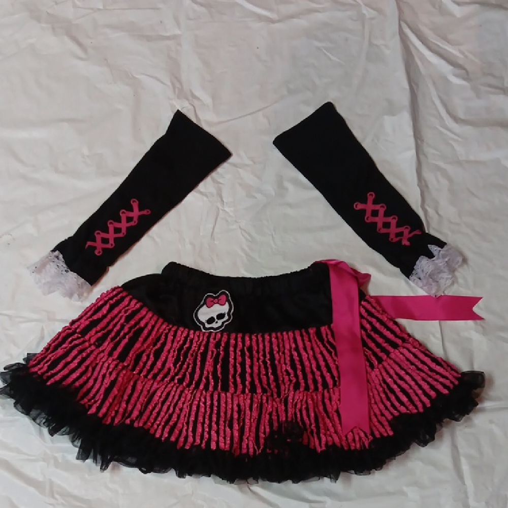 Monster High Pink and Black Costume Set One Size